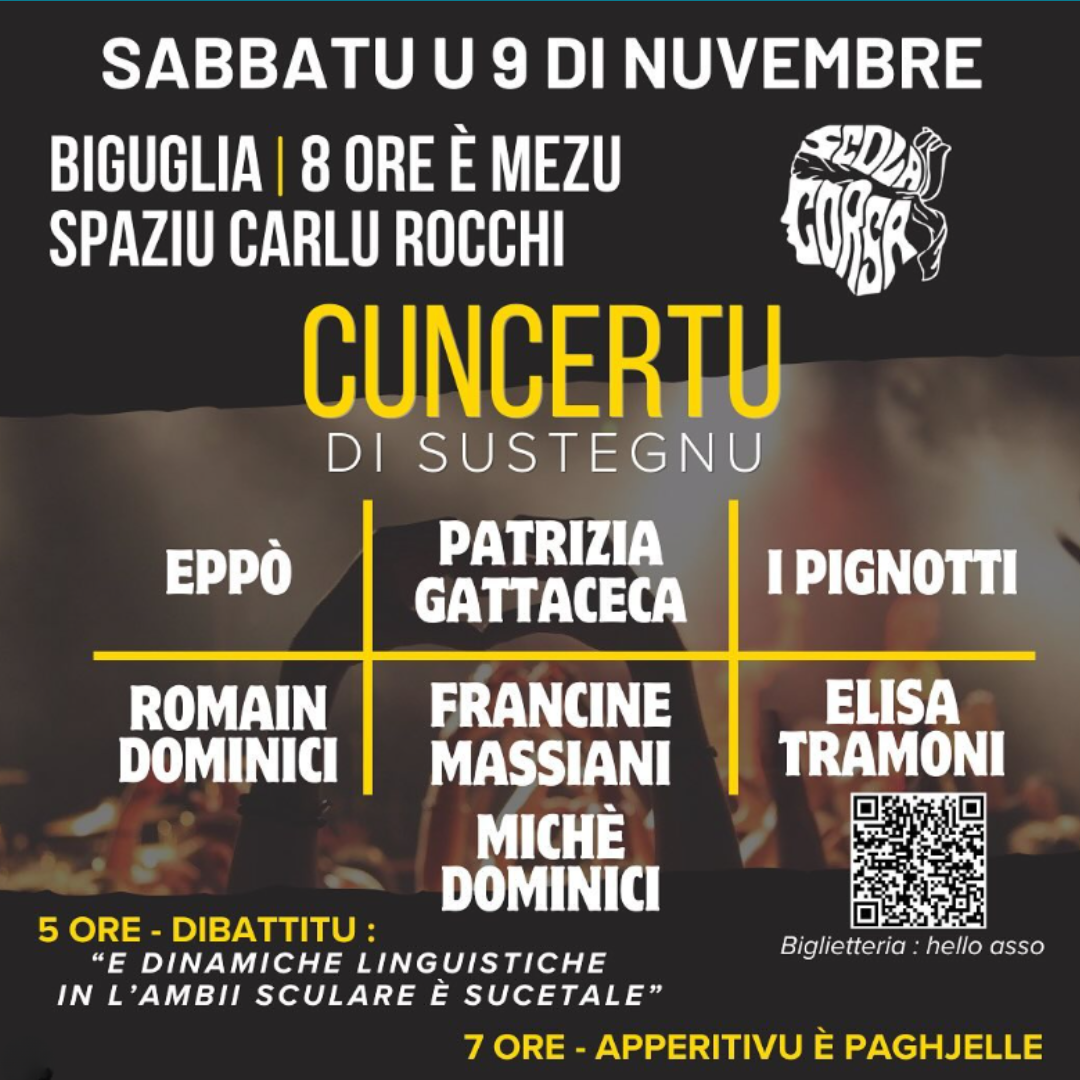 Concert de soutien à Scola Corsa, samedi 09 Novembre 2024